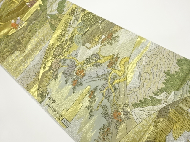 JAPANESE FUKURO OBI / WOVEN SCENERY